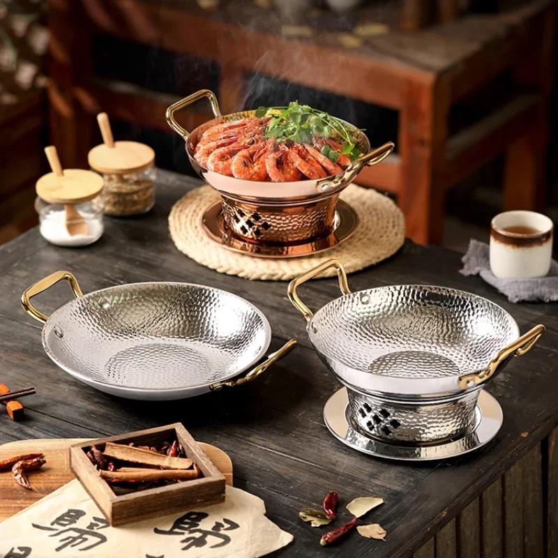 Induction Cookware Set Commercial - وعاء جاف من الفولاذ المقاوم للصدأ
