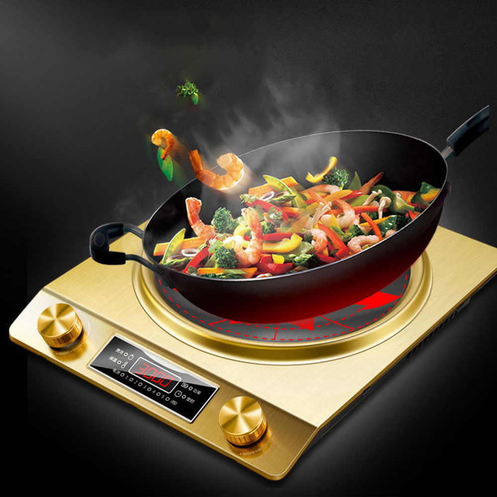 Commercial Induction Cooktop 3500W - طباخ التعريفي المقعر المنزلي بقدرة 3500