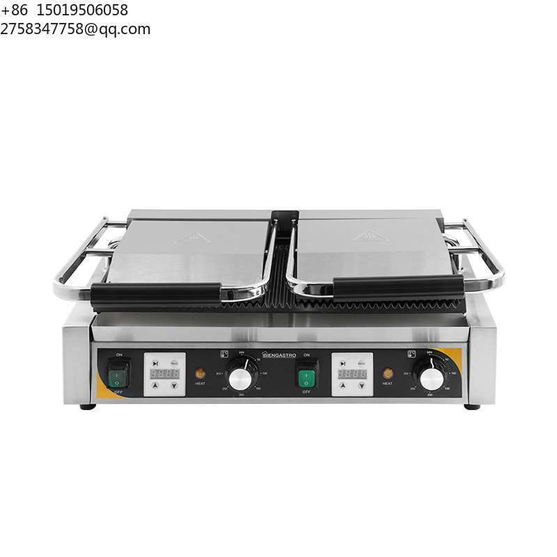 Commercial Panini Press Sandwich Grill - معدات مطاعم تجارية: شواية كهربائية مزدوجة