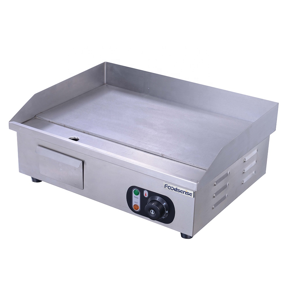 Commercial Electric Griddle Flat Top - شواية كهربائية مسطحة من الفولاذ المقاوم
