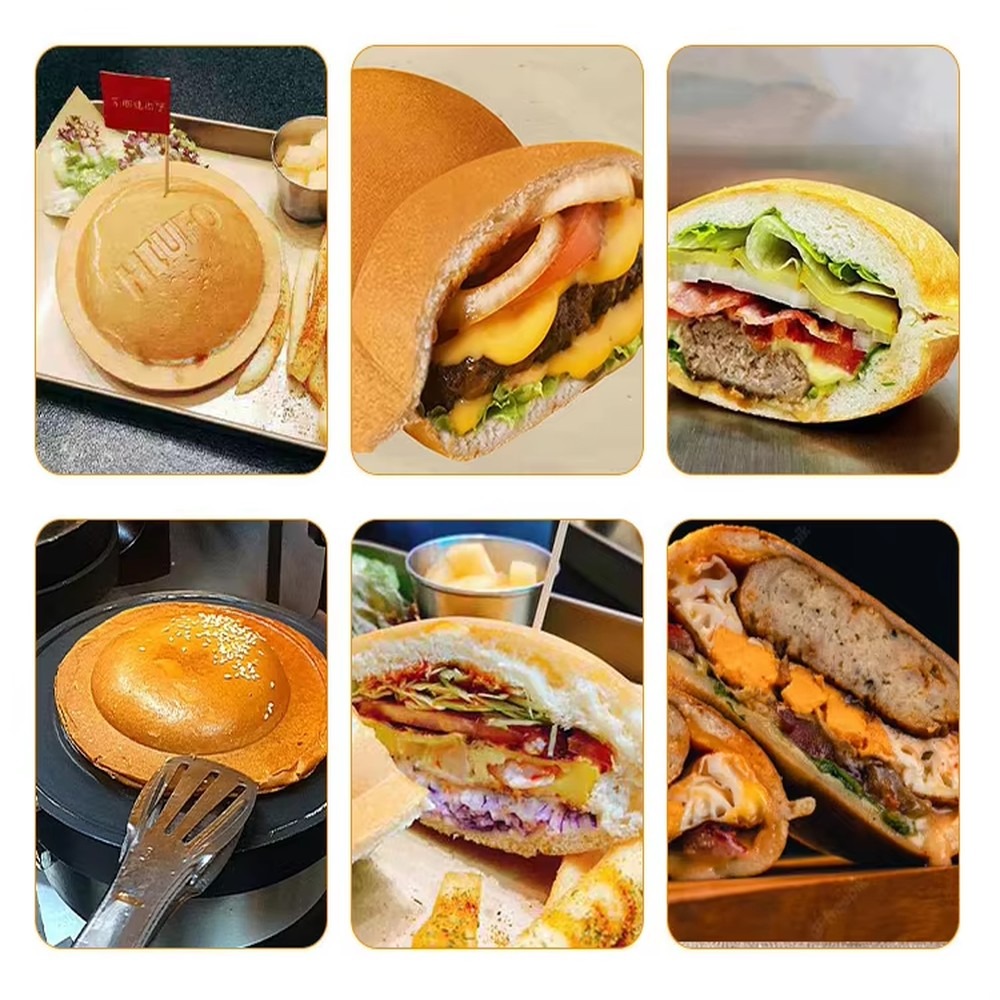Commercial Panini Press Sandwich Grill - آلة صنع برجر كهربائية تجارية على