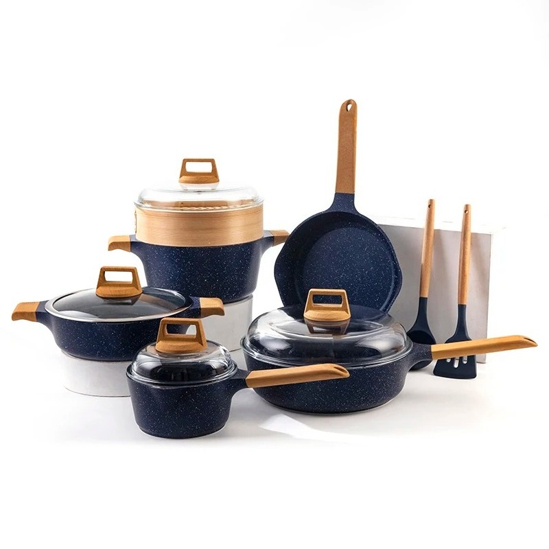 Induction Cookware Set Commercial - طقم أواني طهي رخامية غير لاصقة