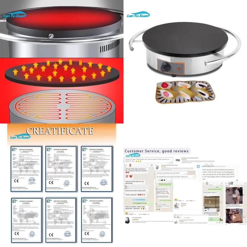 Crepe Maker Machine Electric 40Cm - ماكينة صنع الكريب الكهربائية من براند