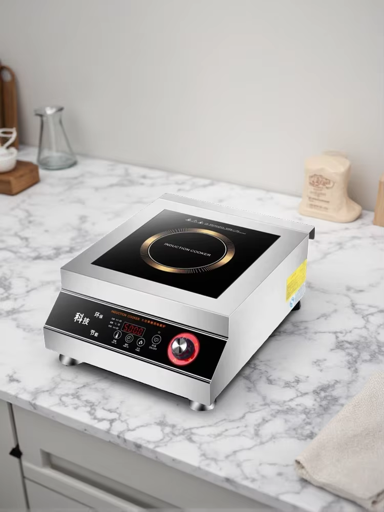 موقد طهي تجاري بالحث الكهربائي - مراجعة Commercial Induction Cooktop 3500W وسعره