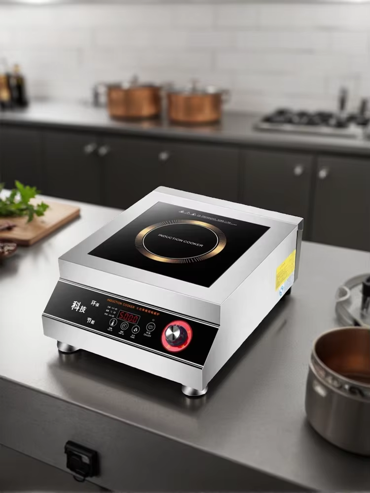 موقد طهي تجاري بالحث الكهربائي - مراجعة Commercial Induction Cooktop 3500W وسعره