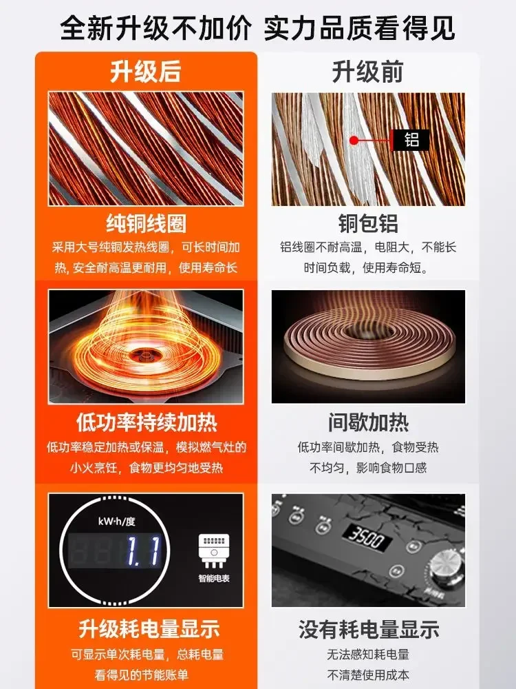 موقد حثي تجاري عالي الطاقة 350 - مراجعة Commercial Induction Cooktop 3500W وسعره