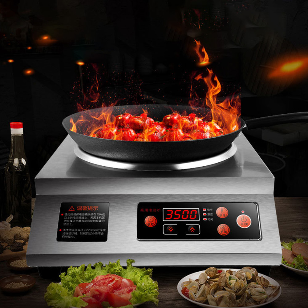 موقد حثي كهرومغناطيسي جديد لعا - مراجعة Commercial Induction Cooktop 3500W وسعره