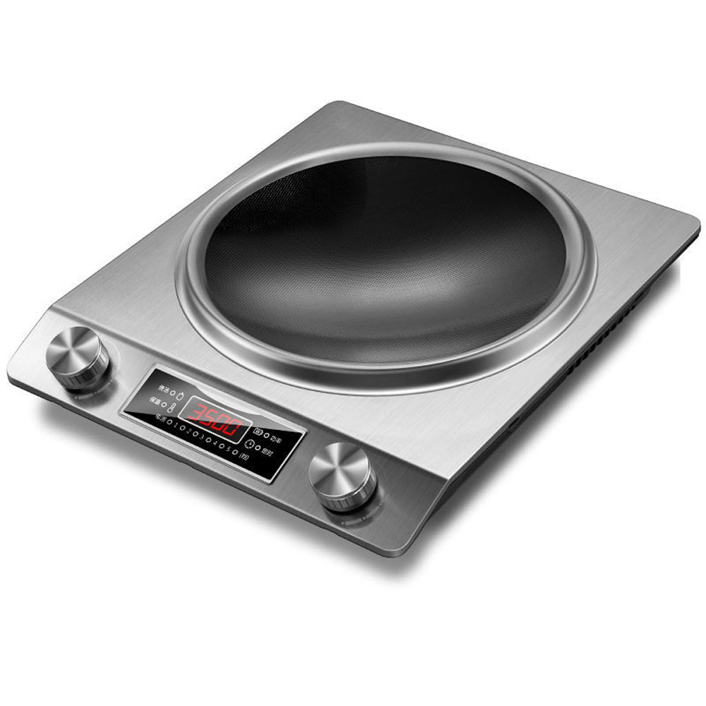 طباخ التعريفي المقعر المنزلي ب - مراجعة Commercial Induction Cooktop 3500W وسعره