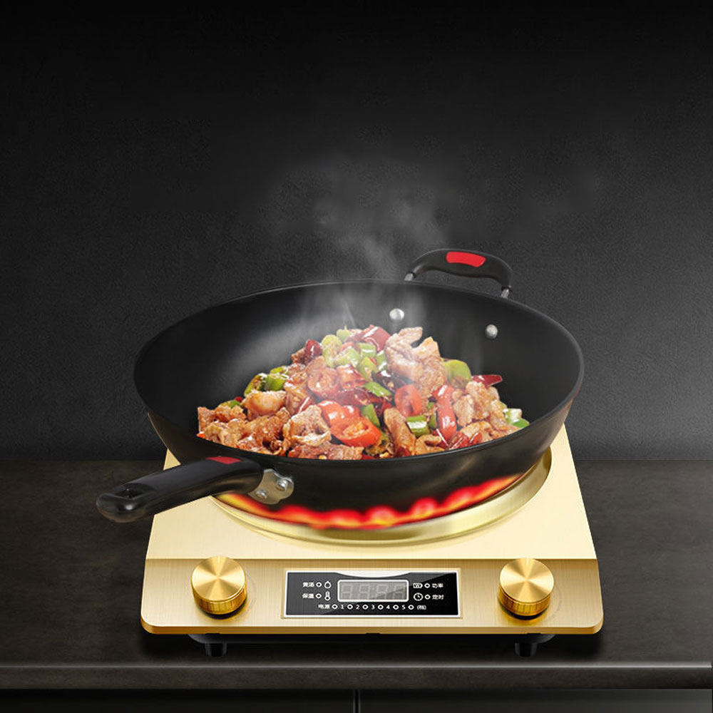 طباخ التعريفي المقعر المنزلي ب - مراجعة Commercial Induction Cooktop 3500W وسعره