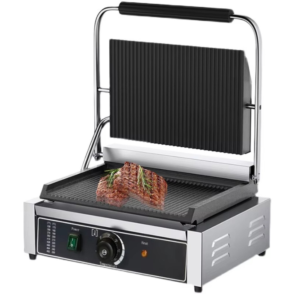 آلة بانيني تجارية مزدوجة وفردي - مراجعة Commercial Panini Press Sandwich Grill وسعره