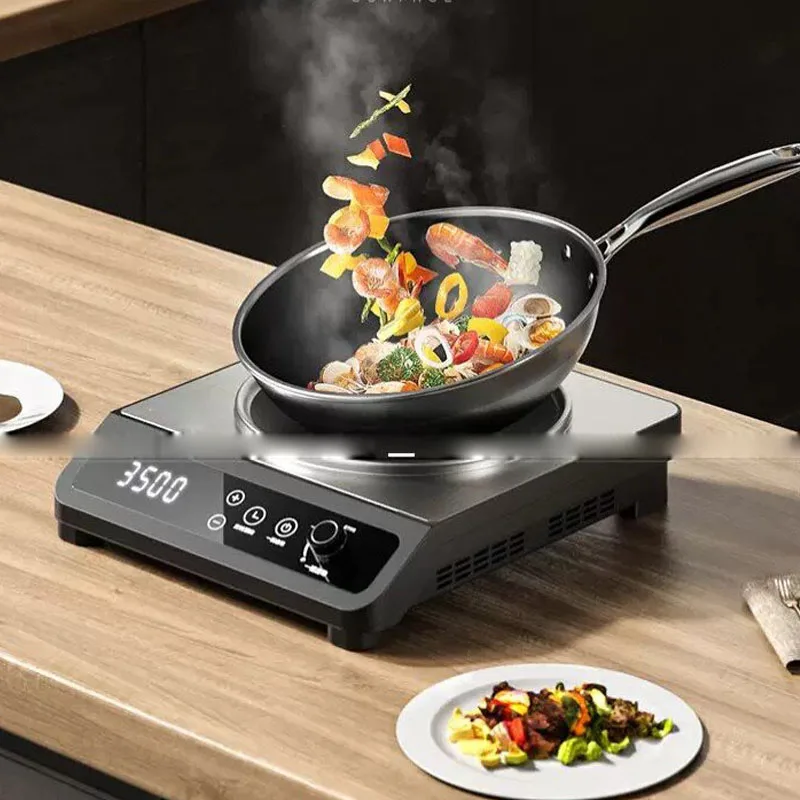 موقد حثي كهربائي تجاري بقوة 35 - مراجعة Commercial Induction Cooktop 3500W وسعره