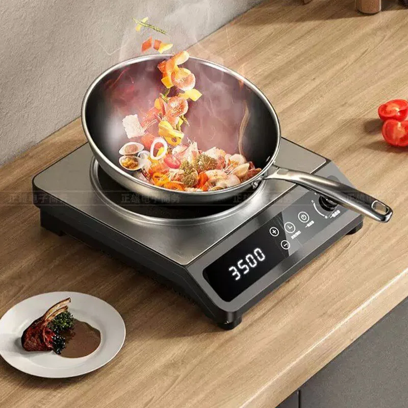 موقد حثي كهربائي تجاري بقوة 35 - مراجعة Commercial Induction Cooktop 3500W وسعره