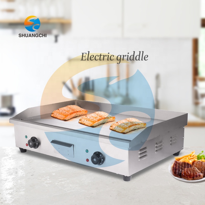 Shuangchi التجارية الكهربائية  - مراجعة Commercial Electric Griddle Flat Top وسعره
