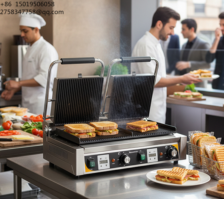 معدات مطاعم تجارية: شواية كهرب - مراجعة Commercial Panini Press Sandwich Grill وسعره
