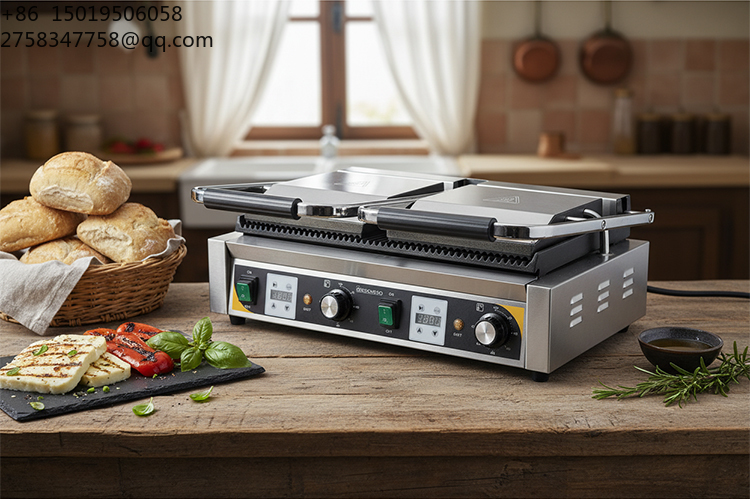 معدات مطاعم تجارية: شواية كهرب - مراجعة Commercial Panini Press Sandwich Grill وسعره