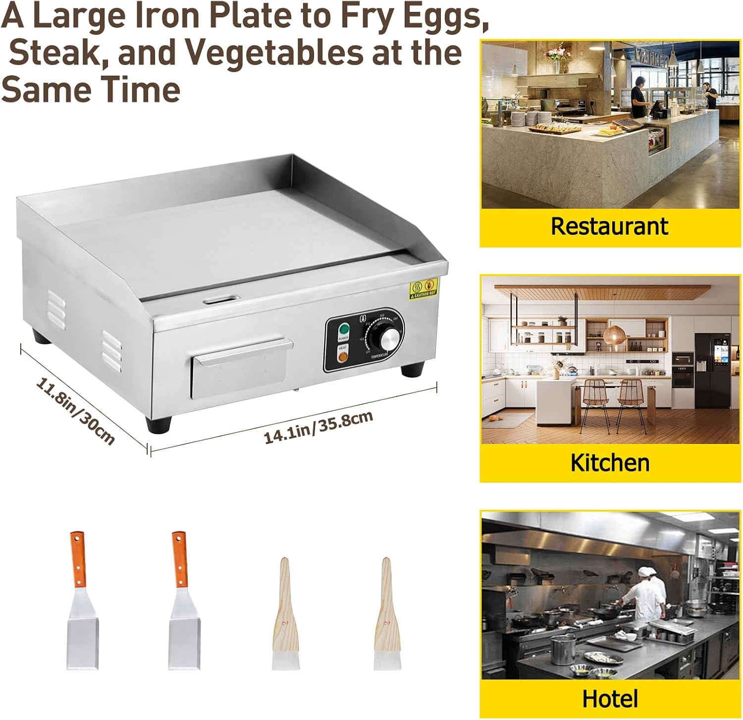 TWISTER.CK شواية كهربائية تجار - مراجعة Commercial Electric Griddle Flat Top وسعره