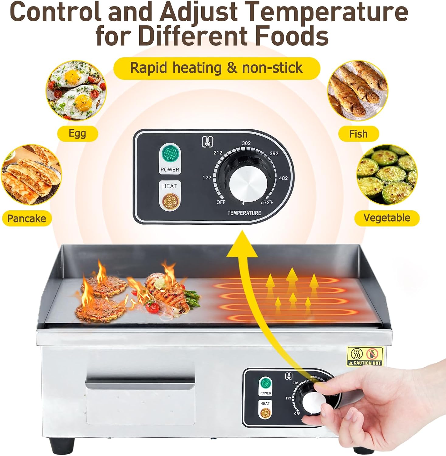 TWISTER.CK شواية كهربائية تجار - مراجعة Commercial Electric Griddle Flat Top وسعره