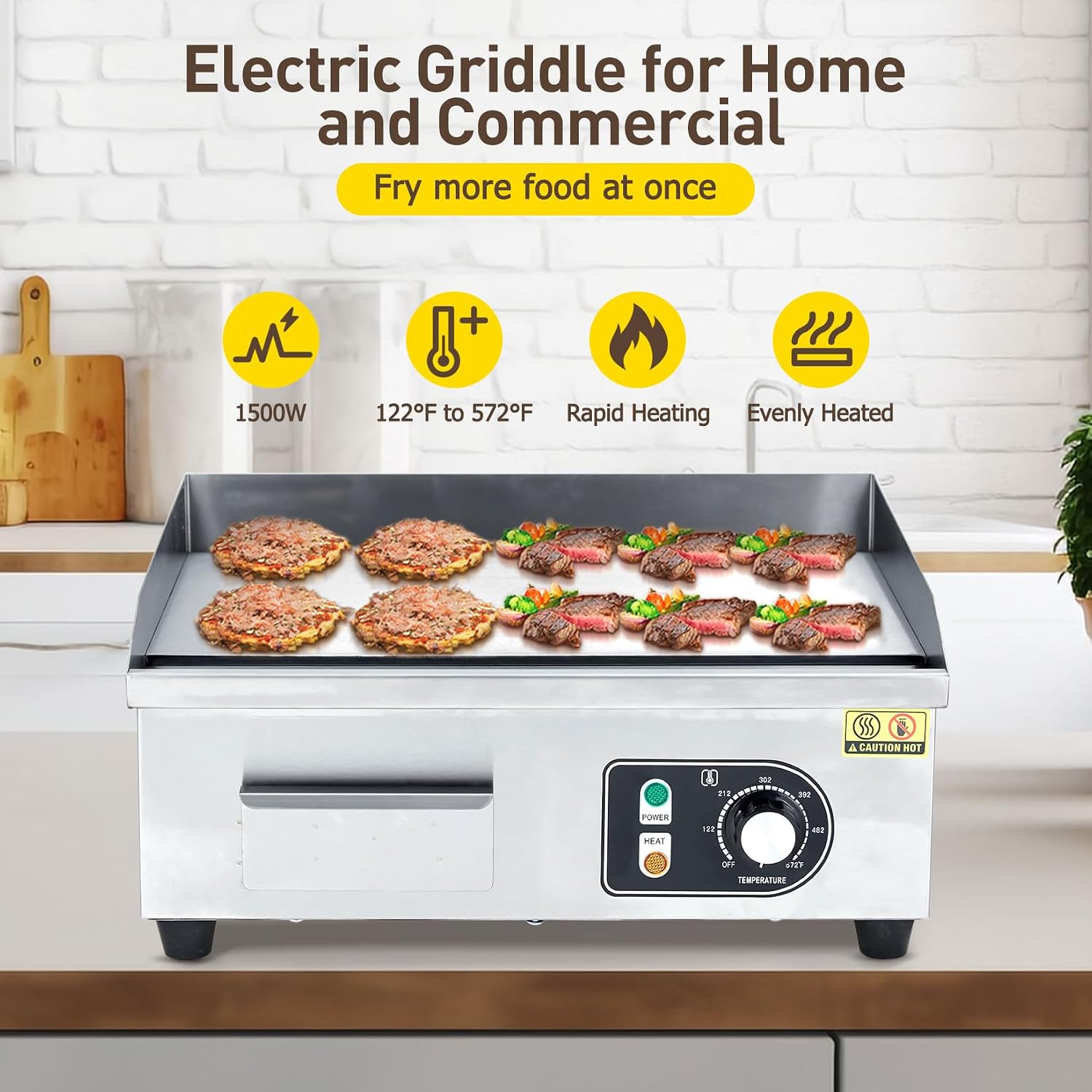 TWISTER.CK شواية كهربائية تجار - مراجعة Commercial Electric Griddle Flat Top وسعره