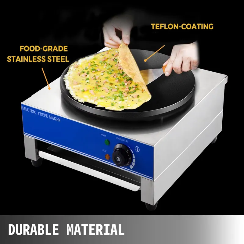 ماكينة صنع الكريب الكهربائية ا - مراجعة Crepe Maker Machine Electric 40Cm وسعره