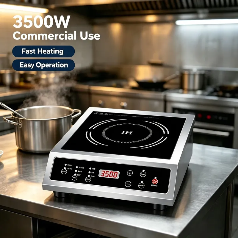 موقد حثي تجاري بقوة 3500 واط ب - مراجعة Commercial Induction Cooktop 3500W وسعره
