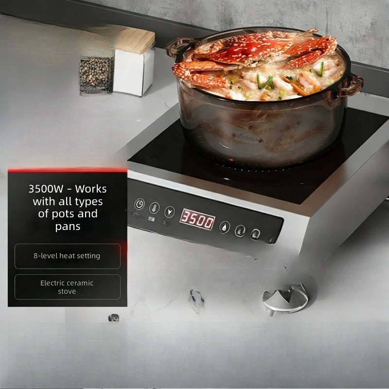 موقد كهربائي حثي 3500 واط، بشع - مراجعة Double Induction Cooktop 220V وسعره