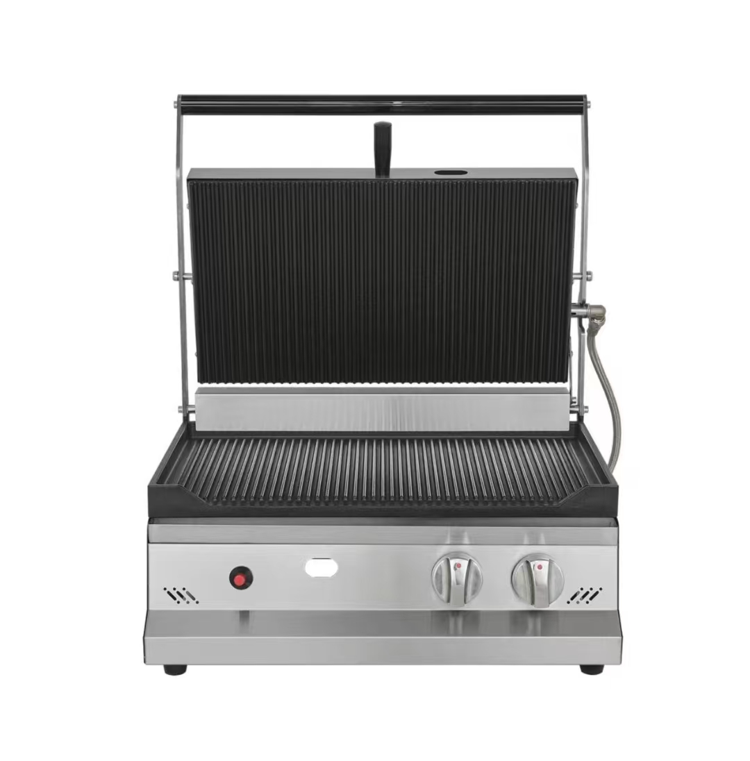 التجارية المهنية الفولاذ المقا - مراجعة Commercial Panini Press Sandwich Grill وسعره