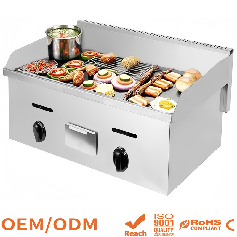 شواية تيبانياكي كهربائية تجاري - مراجعة Commercial Electric Griddle Flat Top وسعره