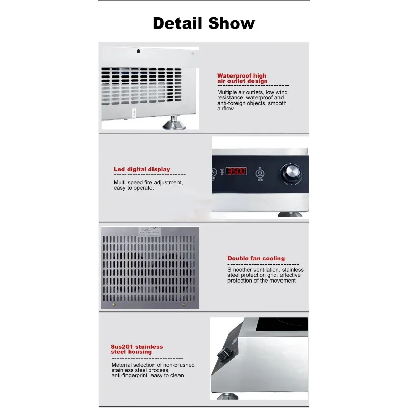 مصنع توريد 3500 واط موقد واحد  - مراجعة Commercial Induction Cooktop 3500W وسعره