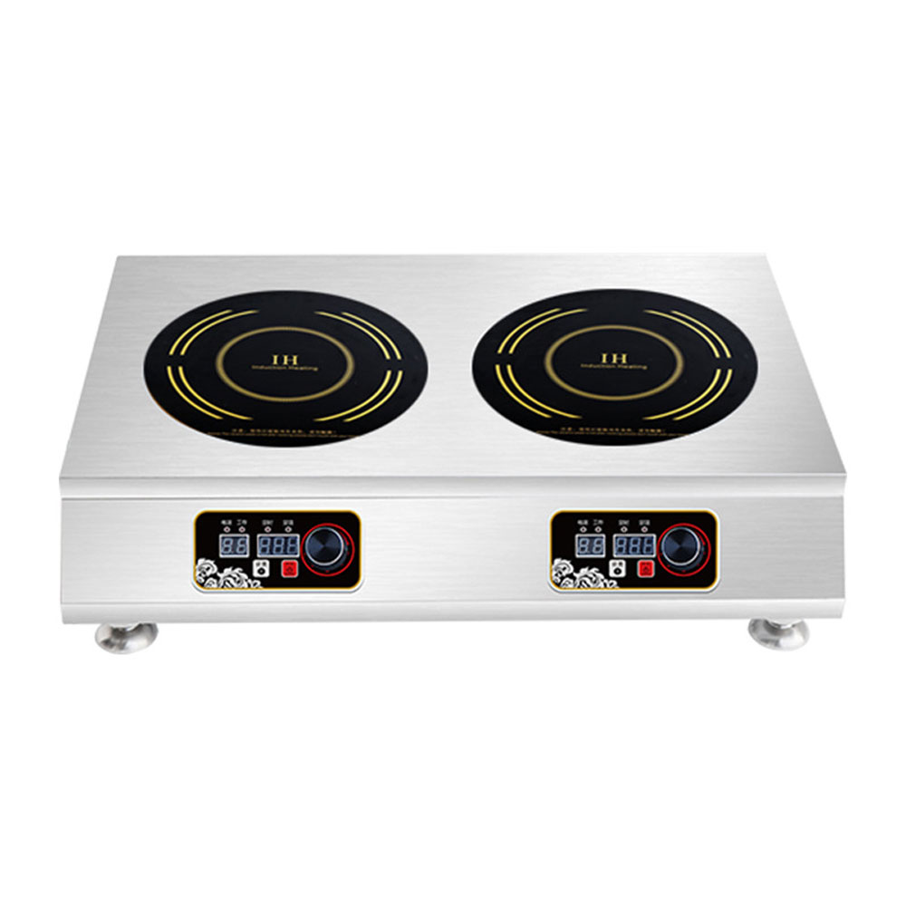 3000 واط طباخ التعريفي التجاري - مراجعة Double Induction Cooktop 220V وسعره