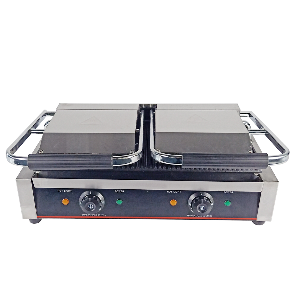 شواية كهربائية تجارية مسطحة من - مراجعة Commercial Panini Press Sandwich Grill وسعره