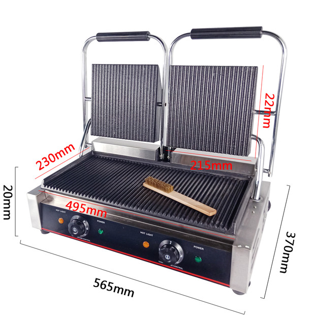 شواية كهربائية تجارية مسطحة من - مراجعة Commercial Panini Press Sandwich Grill وسعره