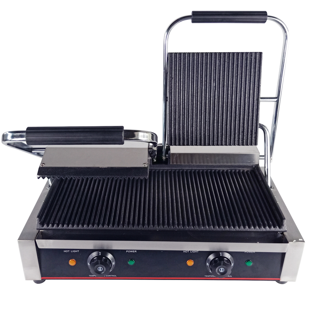 شواية كهربائية تجارية مسطحة من - مراجعة Commercial Panini Press Sandwich Grill وسعره