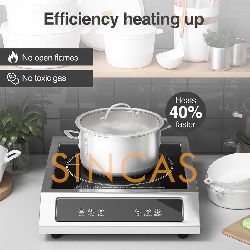 3500 واط التجارية الكهرومغناطي - مراجعة Commercial Induction Cooktop 3500W وسعره