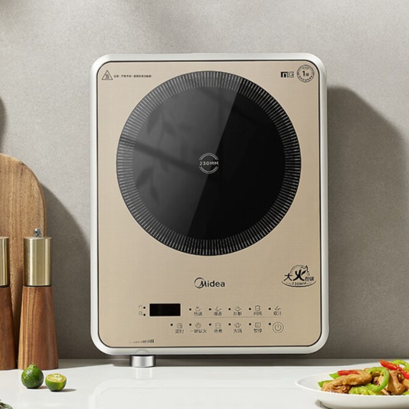 موقد حثي منزلي مع ملف كبير بحل - مراجعة Double Induction Cooktop 220V وسعره