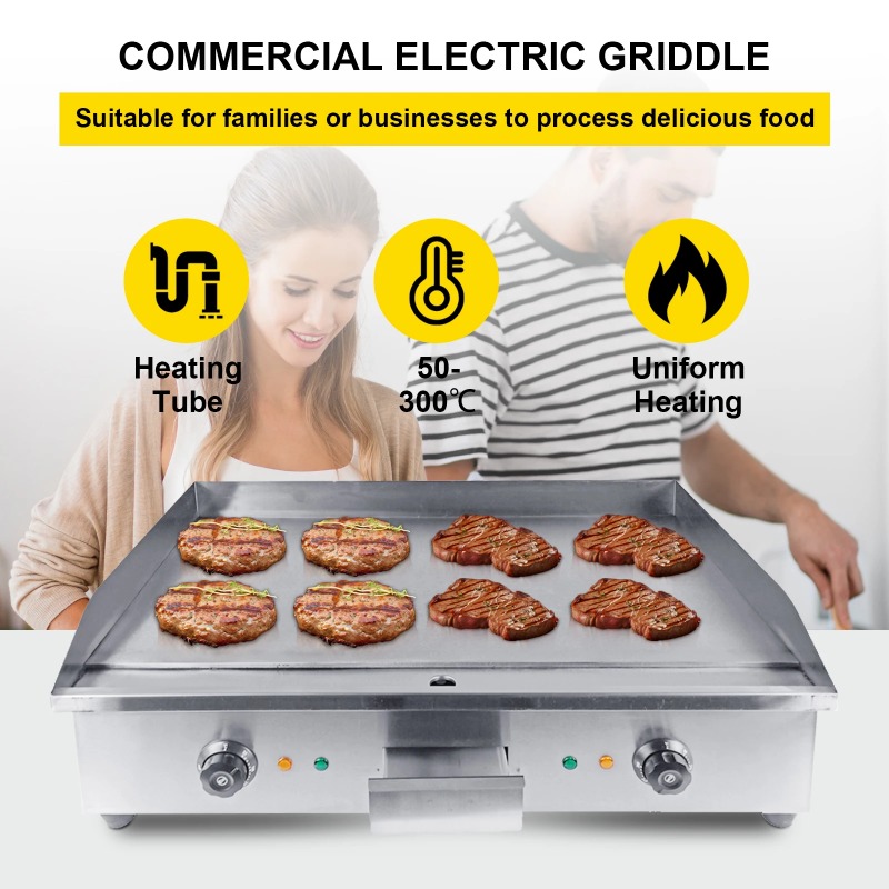 منتج جديد، شواية كهربائية تجار - مراجعة Commercial Electric Griddle Flat Top وسعره
