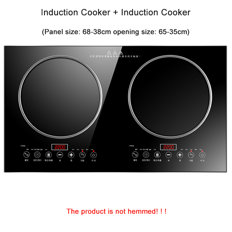 AO-02 4400 واط المنزلية جزءا ل - مراجعة Double Induction Cooktop 220V وسعره