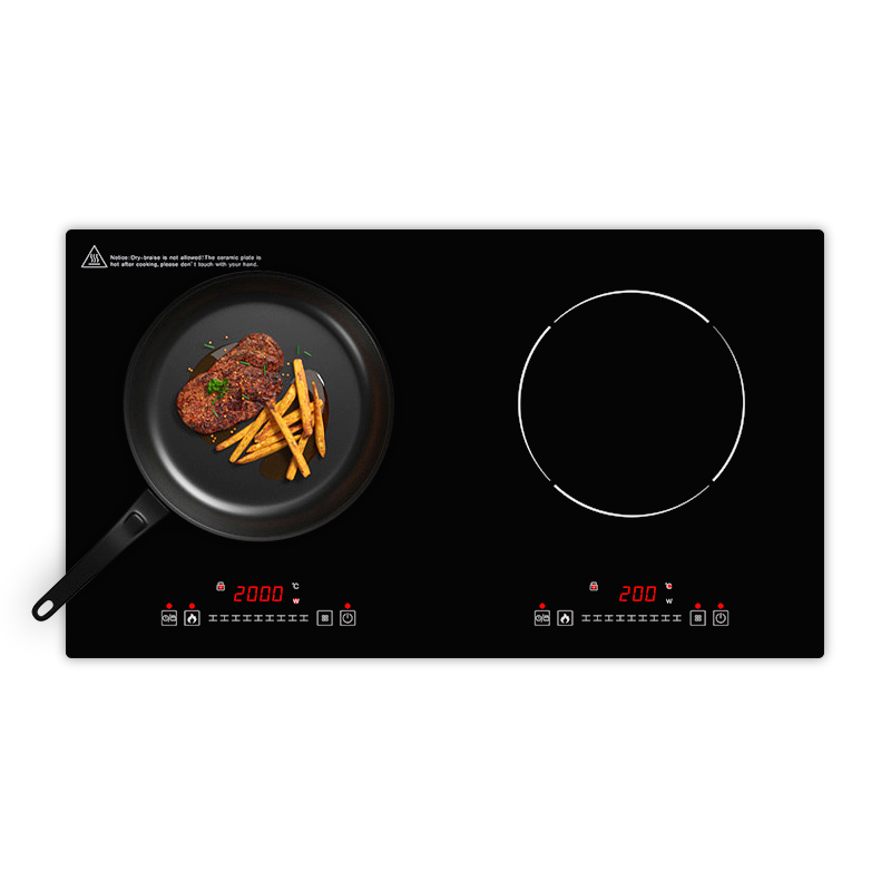 موقد حثي مزدوج 3500 وات موقد ك - مراجعة Double Induction Cooktop 220V وسعره
