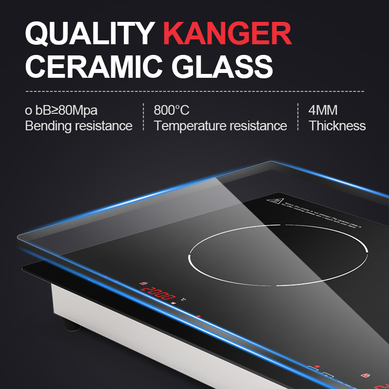 موقد حثي مزدوج 3500 وات موقد ك - مراجعة Double Induction Cooktop 220V وسعره
