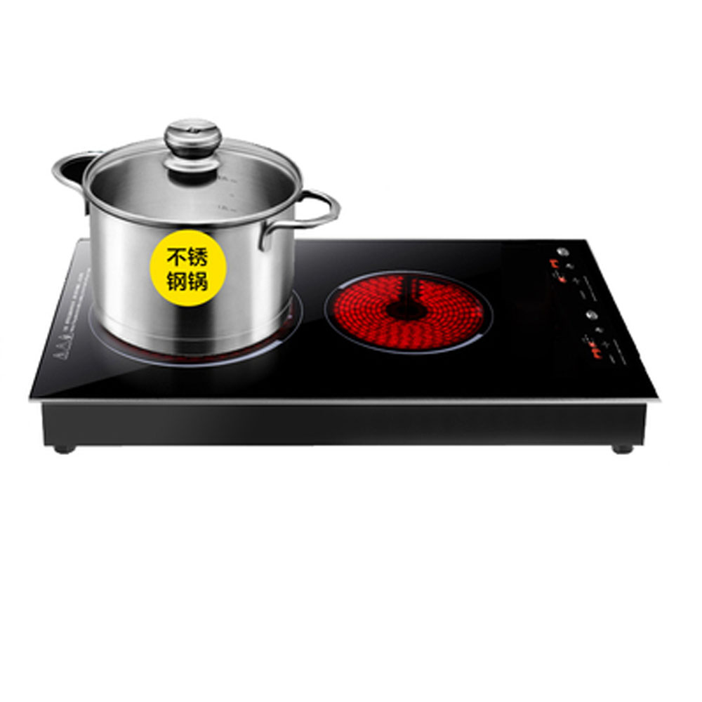 موقد تسخين كهربائي مزدوج، أجهز - مراجعة Double Induction Cooktop 220V وسعره