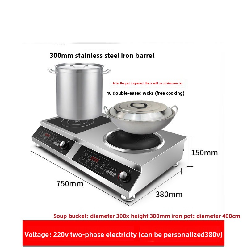 موقد حثي كهربائي من الفولاذ ال - مراجعة Double Induction Cooktop 220V وسعره