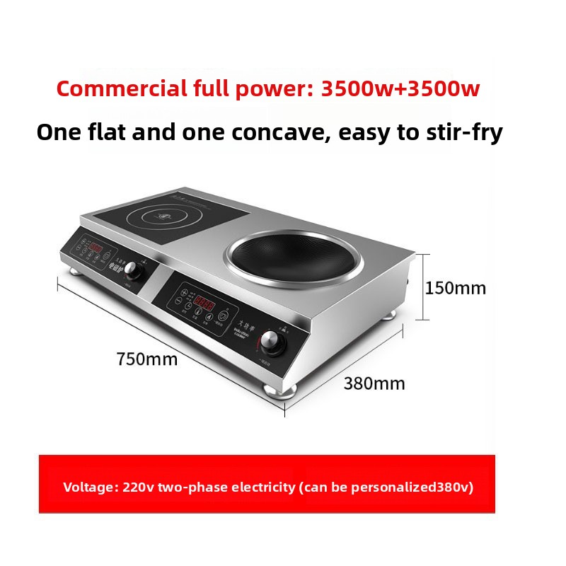موقد حثي كهربائي من الفولاذ ال - مراجعة Double Induction Cooktop 220V وسعره