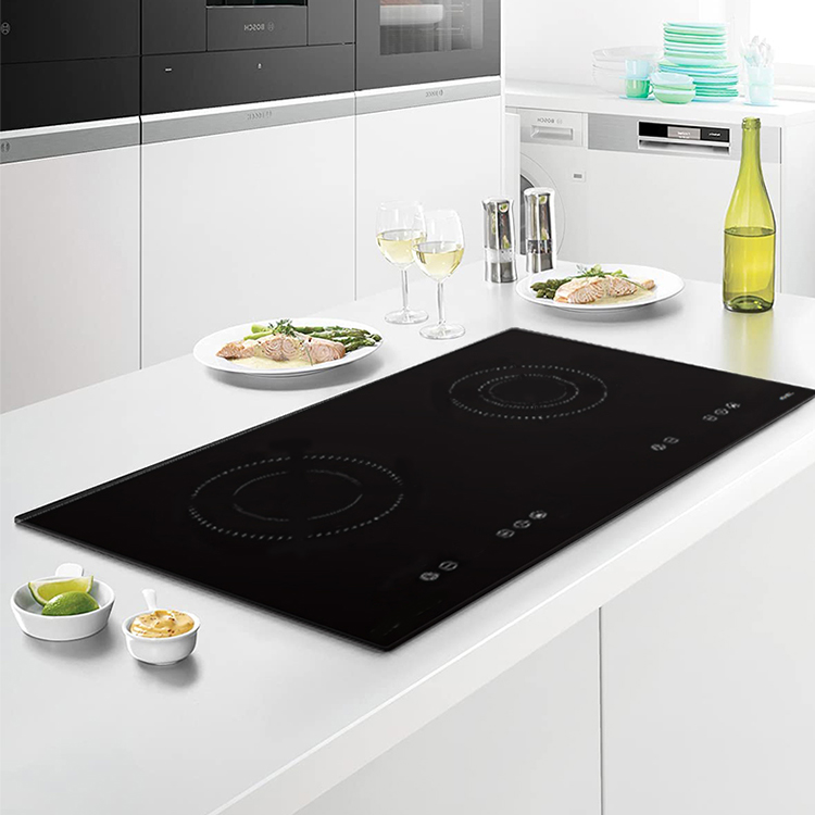 مواقد طهي حثية مدمجة بشاشة لمس - مراجعة Double Induction Cooktop 220V وسعره