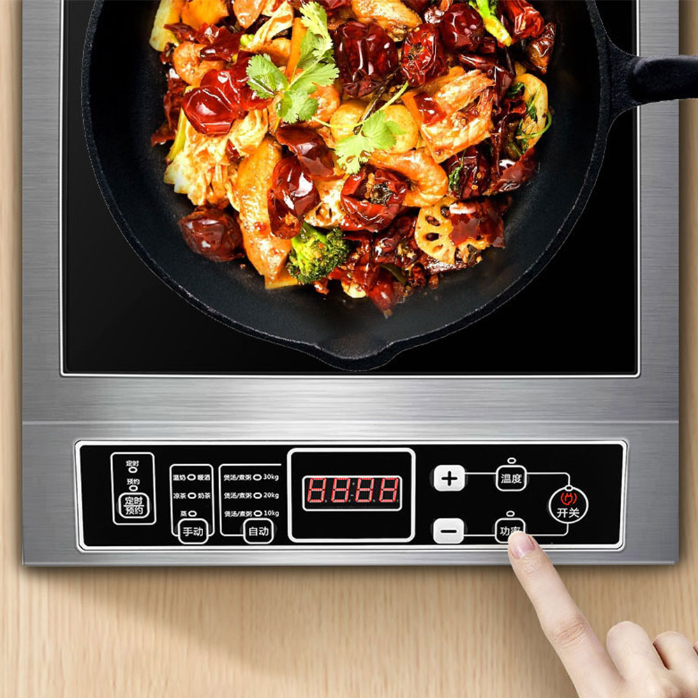 طباخ التعريفي كوكتوب التجارية  - مراجعة Commercial Induction Cooktop 3500W وسعره
